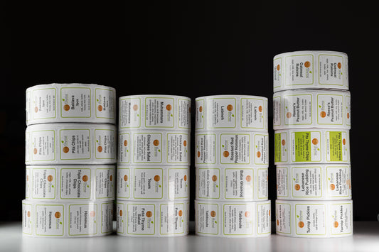 Custom Square Roll Labels